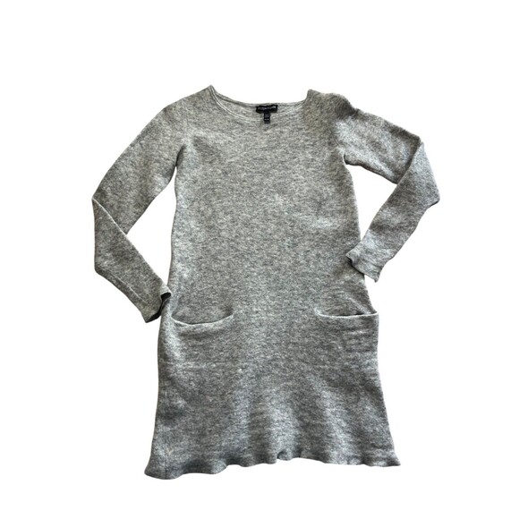 Eileen Fisher Wool Blend Sweater Tunic Mini Dress - Picture 2 of 8
